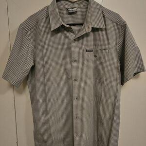 Columbia Men's Green Tand Checkered Casual Shirt